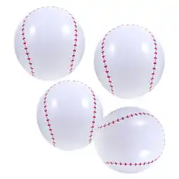 Walmart 4pcs Beach Baseballs Pool Inflatable Baseballs Outdoor Playing Inflatable Balls offer