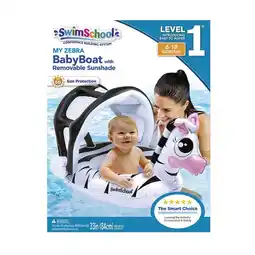 Walmart Baby Boat with Removable Sunshade - MY ZEBRA - 6-18 Months ( Baby Inflatable Pool ) offer