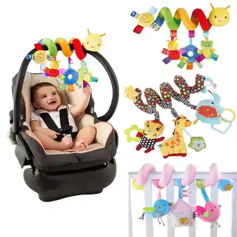 Walmart Pixnor Baby Crib Cot Pram Hanging Rattles Spiral Stroller & Car Seat Toy with Ringing Bell offer