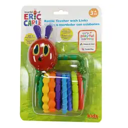 Walmart World of Eric Carle, the Very Hungry Caterpillar Rattle Teether with Links 1 Count (Pack of 1) offer