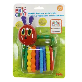 Walmart World of Eric Carle, the Very Hungry Caterpillar Rattle Teether with Links 1 Count (Pack of 1) offer