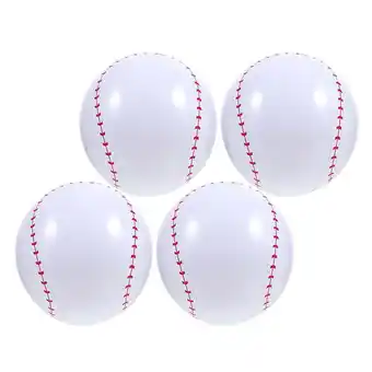 Walmart Beach Balls 4 Pcs Gift Inflatable Swimming Pool White Pvc Party Child offer