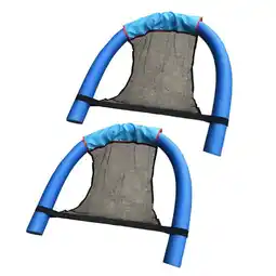 Walmart 2 Pcs Pool Noodle Seat Float Swimming Chair Net Pocket Baby Child offer