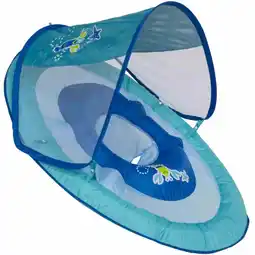 Walmart Swim Ways Baby Spring Float with Sun Canopy Blue & Green Lobster Design offer