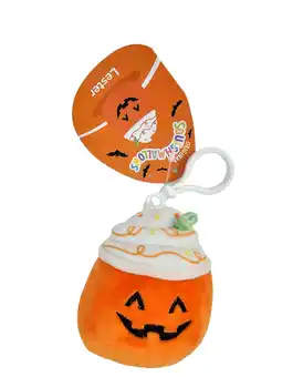 Walmart Squishmallow 3.5 Inch Lester the Pumpkin Latte Clip On Plush Stuffed Toy offer