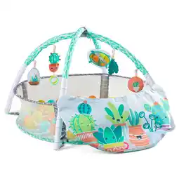 Walmart Infantino 4-in-1 Jumbo Baby Activity Gym with Ball Pit, 6-12 Months, Green Succulent offer