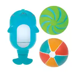 Walmart Nuby Dolphin Squirting Bath Toy with Splash Squirter Balls for Baby offer