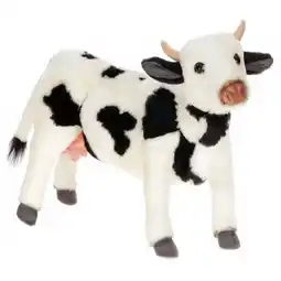Walmart Hansa Black and White Cow Plush Toy offer