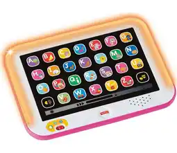 Walmart Fisher-Price Pretend Tablet Learning Toy with Lights and Music, Baby and Toddler Toy, Pink offer