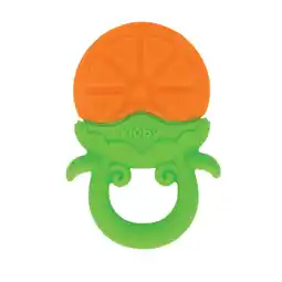 Walmart Nuby Fruity Chews Silicone Teether for Babies, Orange offer