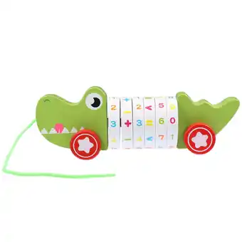 Walmart Crocodile Toy Kid Pull Toy Children's Pulling Toy Pulling Car Kids Gift (Green) offer