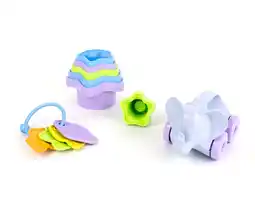 Walmart Green Toys Baby Toy Starter Set (First Keys, Stacking Cups, Elephant) offer