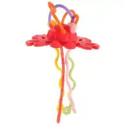 Walmart Baby Silicone Teething Toy Cartoon Crag Pull String Interactive Toy Baby Sensory Toy offer