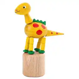 Walmart Dregeno Push Toy - Wobbly Yellow Dinosaur offer