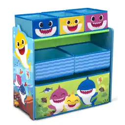Walmart Baby Shark 6 Bin Design and Store Toy Organizer by Delta Children, Greenguard Gold Certified offer