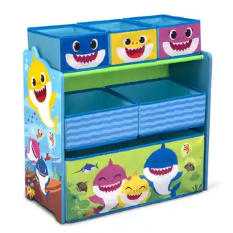 Walmart Baby Shark 6 Bin Design and Store Toy Organizer by Delta Children, Greenguard Gold Certified offer
