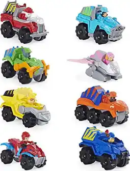 Walmart Paw Patrol La 6059296 Childrens Toy Set of 8 True Metal Dino Rescue Vehicles offer