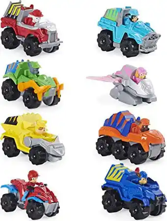 Walmart Paw Patrol La 6059296 Childrens Toy Set of 8 True Metal Dino Rescue Vehicles offer