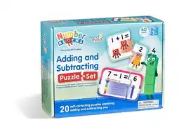 Walmart hand2mind Numberblocks Adding and Subtracting Puzzle Set, Math Puzzles, Counting Games offer