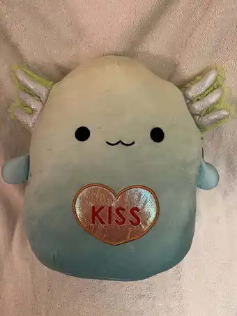 Walmart Squishmallow Official Kellytoy Valentines Plush Toy Animal 12 Inches, Lomo The Axidotl offer