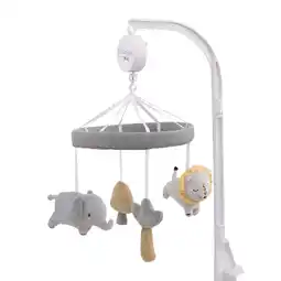 Walmart Little Love by NoJo Roarsome Lion Grey, Yellow, Musical Mobile, Elephant, Infant Nursery, Unisex offer