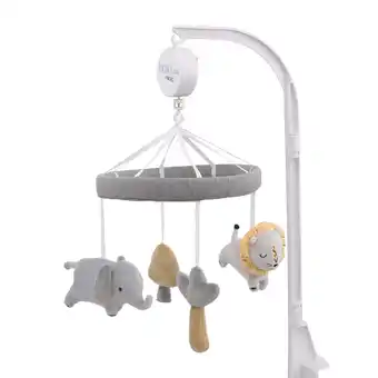Walmart Little Love by NoJo Roarsome Lion Grey, Yellow, Musical Mobile, Elephant, Infant Nursery, Unisex offer