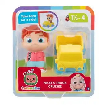 Walmart CoComelon Nicos Truck Cruiser- Nico and a Vehicle Accessory - Toy Vehicles for Toddlers offer