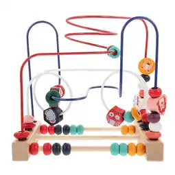 Walmart Homemaxs 1Pc Wooden Beads Maze Roller Educational Toys Puzzle Game Toy for Toddlers offer