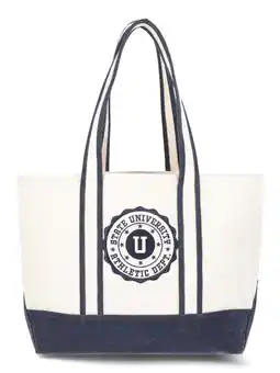 Walmart No Boundaries Women’s Large Canvas Tote, Dark Navy University, Women’s offer