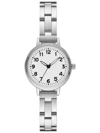 Walmart Time & Tru Women's Wristwatch: Silver Tone Bracelet Watch, Easy Read Dial (FMDOTT084) offer