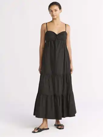 Walmart Free Assembly Women's Twist Front Cotton Maxi Dress, Sizes XS-XXXL offer