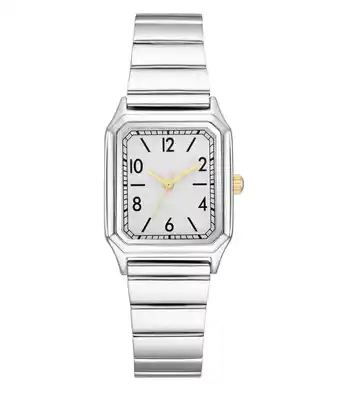 Walmart Time and Tru Silver Tone Analog Ladies Watch offer
