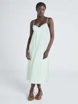 Walmart Scoop Women’s Satin Ruched Maxi Slip Dress, Sizes XS-XXL offer