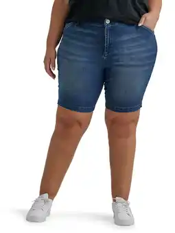 Walmart Lee Women's Plus Size 9 Chino Bermuda Shorts offer