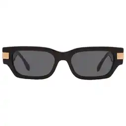 Walmart Versace Prescription Unisex Rectangle Sunglasses, Black/Dark Gray offer