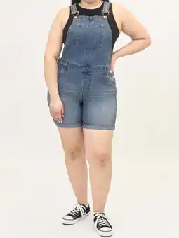 Walmart A3 Denim Women's Plus Size Shortall offer