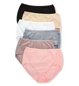 Walmart Just My Size Cotton High Waist Brief Underwear, 6-Pack offer