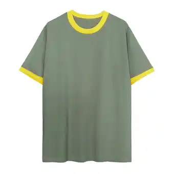 Walmart Fanxing Men's Muscle T-Shirt Gym Tee Short Sleeve Bodybuilding Workout Shirts Army Green,M offer
