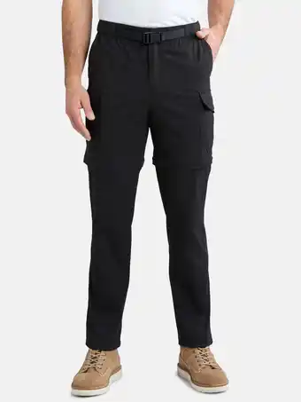 Walmart Ozark Trail Men's & Big Men's Zip Off Convertible Cargo Pants, Sizes 30-46 offer