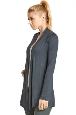 Walmart Women's Long Sleeve Open Front Casual Lightweight Cardigan, Taupe M, 1 Pack offer