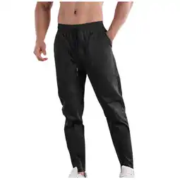 Walmart Tawop Mens Jogger Pants Fall Plants Fashion Pockets Solid Trousers Casual Cargo Pants offer