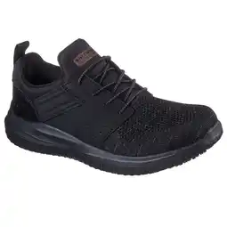 Walmart Skechers Work Men's Delson 3.0 Oteron Slip Resistant Bungee Slip On Sneakers (Wide Width Available) offer