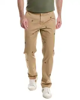 Walmart Brooks Brothers mens Duck Embroidered Chino, 33x23, Beige offer