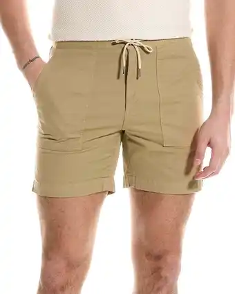 Walmart Robert Talbott mens Anderson Linen-Blend Drawstring Short, 40, Beige offer