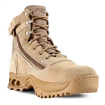 Walmart Ridge Men 6 Suede Leather Zipper Non-Slip Tactical Military Work Sand Shoe Boot - Size 4 offer