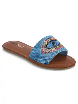 Walmart MIA TOO Women's Kara Beaded Eye Slide Sandal offer
