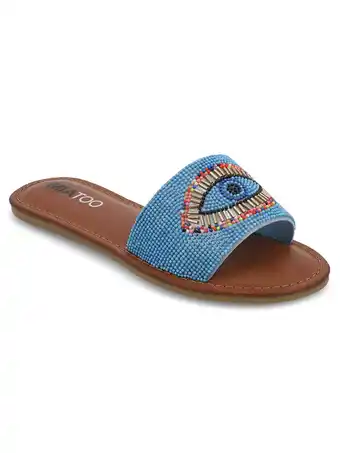 Walmart MIA TOO Women's Kara Beaded Eye Slide Sandal offer