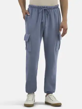 Walmart No Boundaries Men's & Big Men's Cargo Jogger Fleece Sweatpants, Sizes XS-5XL offer