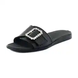 Walmart Naturalizer Olivia Slide Women's Sandals Black Straw Fabric Size 7.5 M offer