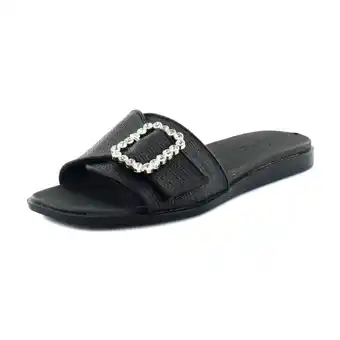 Walmart Naturalizer Olivia Slide Women's Sandals Black Straw Fabric Size 7.5 M offer